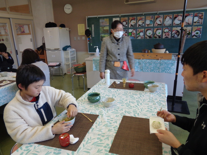 お茶でおもてなし